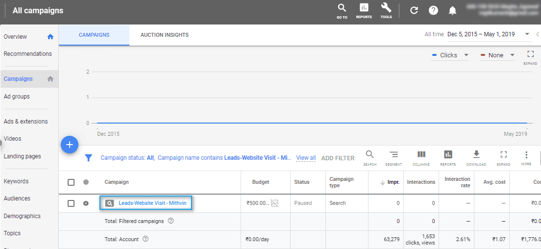 Google Ads - Edit in Your Existing Campaigns