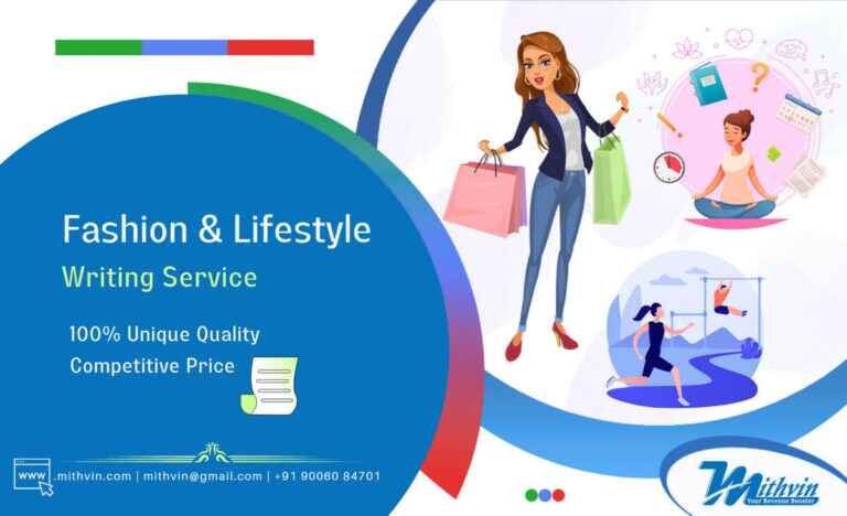 Fashion and Lifestyle Content Writing Service Providing Agency