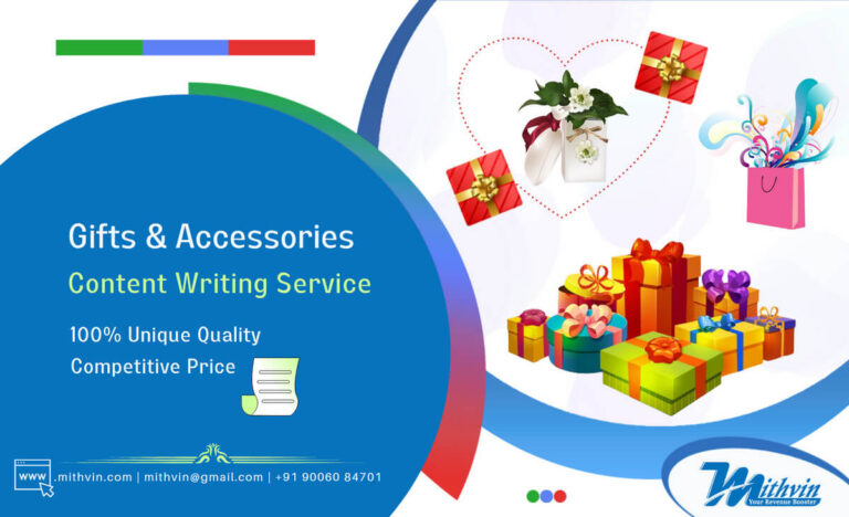 Best Gifts and Accessories Content Writing Service Company