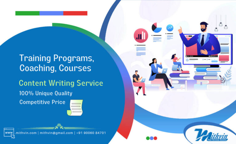 Best Training Programs Content Writing Service