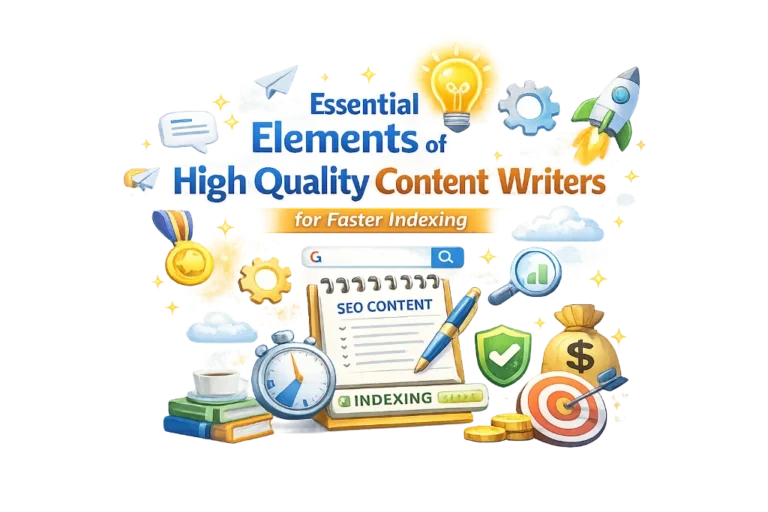 Essential Elements of High Quality Content Writers to speed up Google Indexing